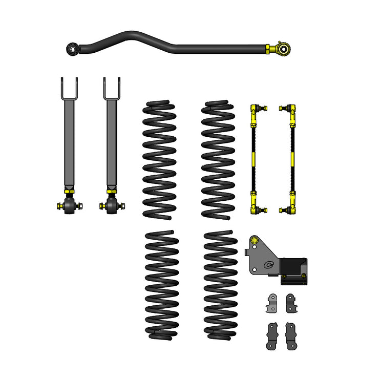 Clayton Jeep Wrangler 07-18 JK 4 Door 2.5" Ride Right+ Lift Kit