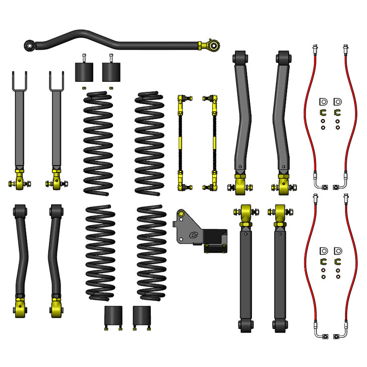 Clayton Jeep Wrangler 07-18 JK 3.5" Premium Lift Kit