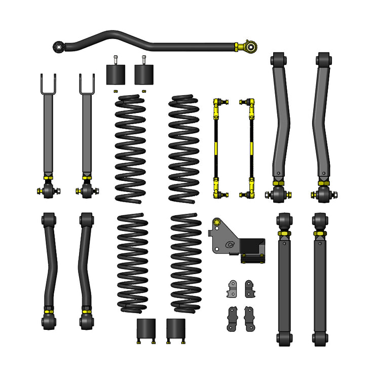 Clayton Jeep Wrangler 07-18 JK 2.5" OVERLAND+ Lift Kit