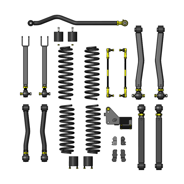 Clayton Jeep Wrangler 07-18 JK 3.5" OVERLAND+ Lift Kit