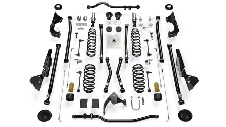 Teraflex JK 2dr: 4" Alpine CT4 Long Arm Suspension System – No Shocks