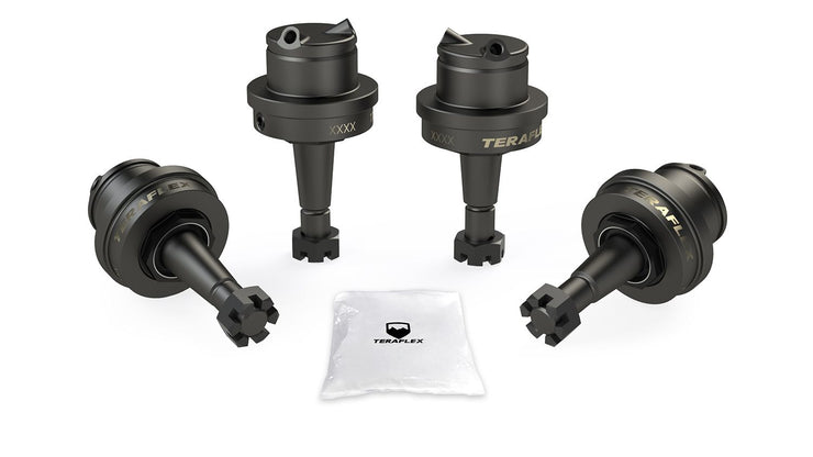 JL / JT: Dana 30/44 HD Teraflex Ball Joint Kit w/out Knurl (2 Upper & 2 Lower)